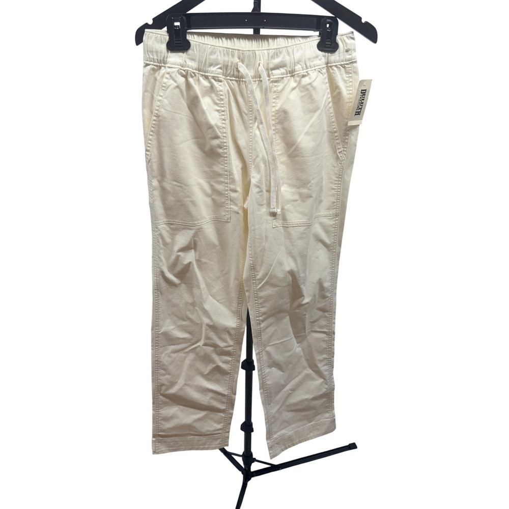Duluth NEW! Women's Dobby Pull-On Tie Waist Pants In Antique White Sz 6L - Picture 3 of 8